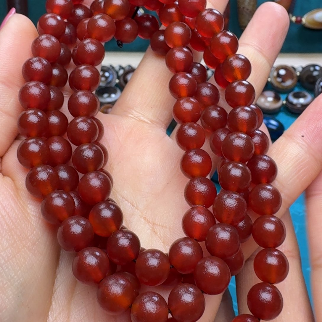 玛瑙/玉髓未镶嵌项链