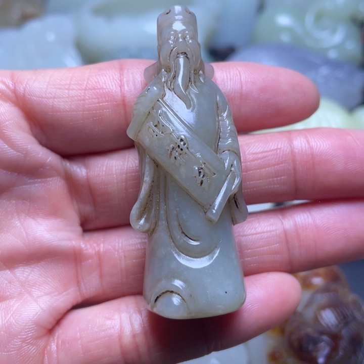 和田玉吊坠(不含链)未镶嵌