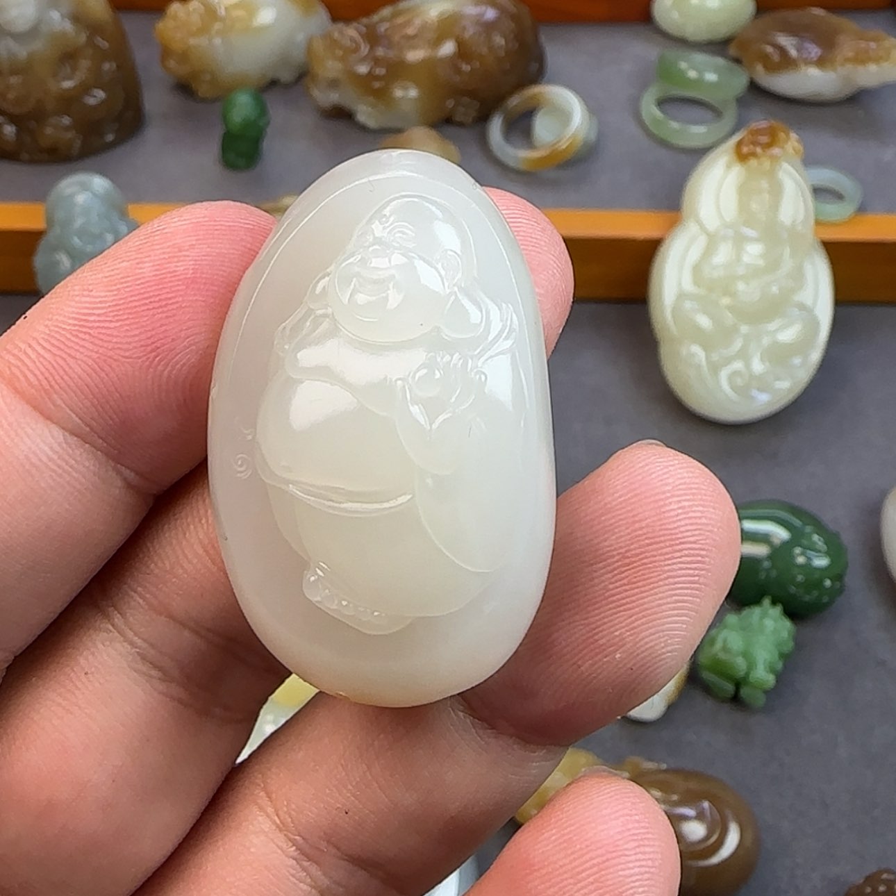 【闪购商品】和田玉颈饰未镶嵌逆***哥