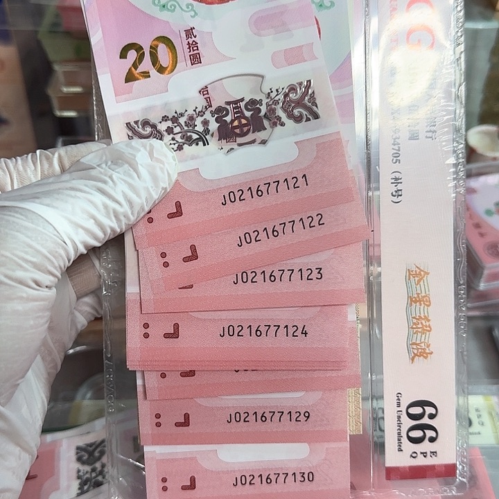 蛇钞纪念钞无4标十7121