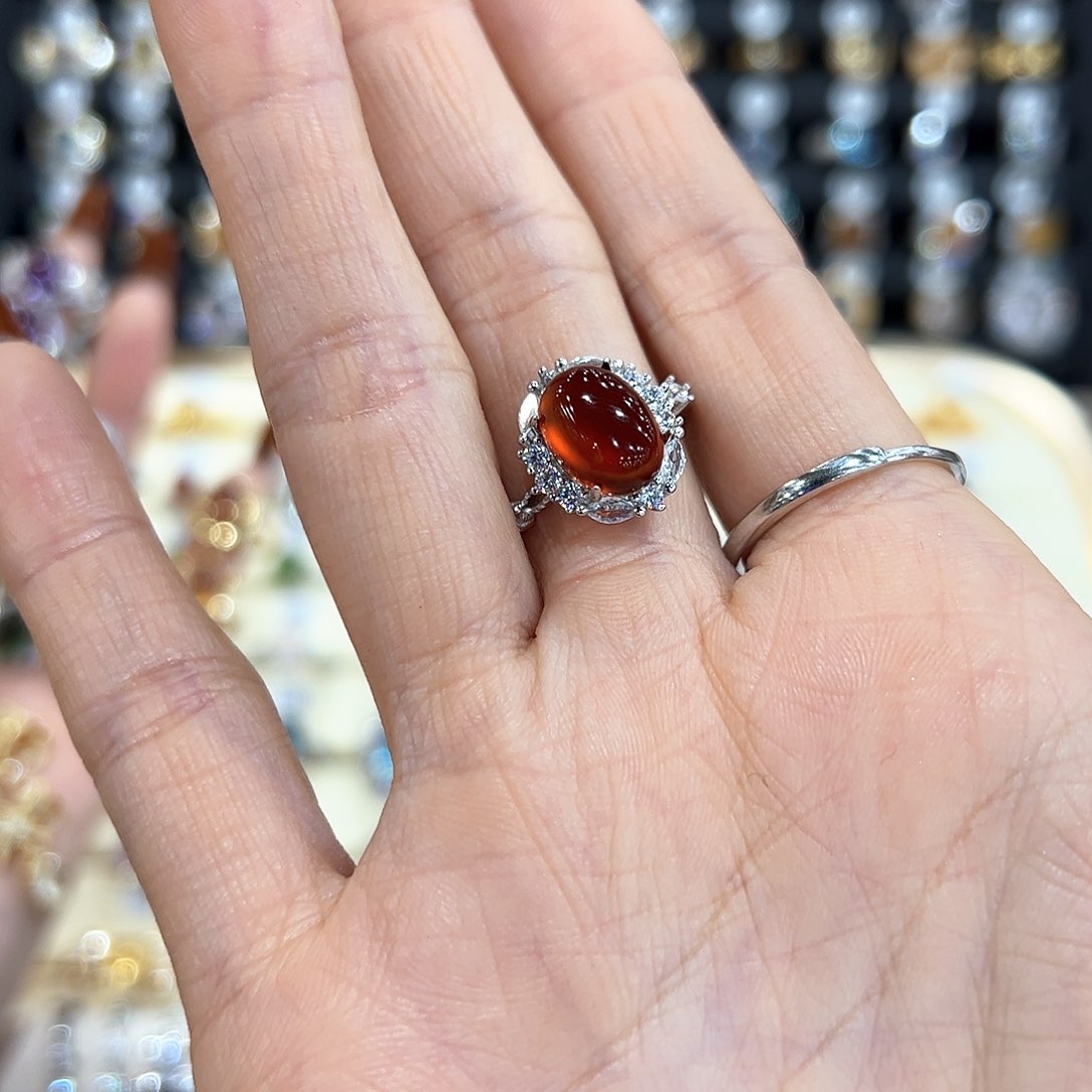 水晶金色拖不保色介意慎拍银托不掉色银S925镶嵌肖*