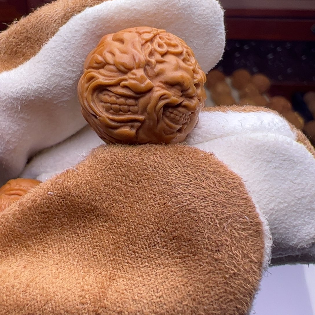 吊坠猴头核桃精工多面8