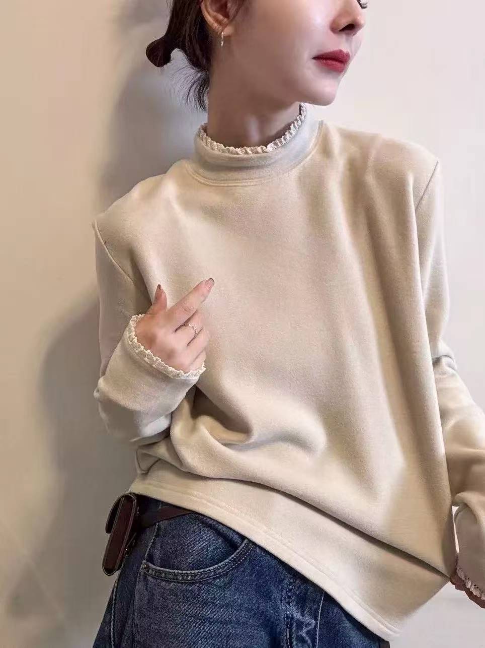 （B）36女冬季加厚时尚卫衣