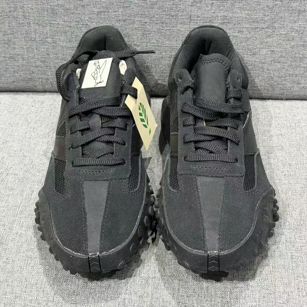 95新 HOGAN 40.5码 XC72黑色休闲鞋