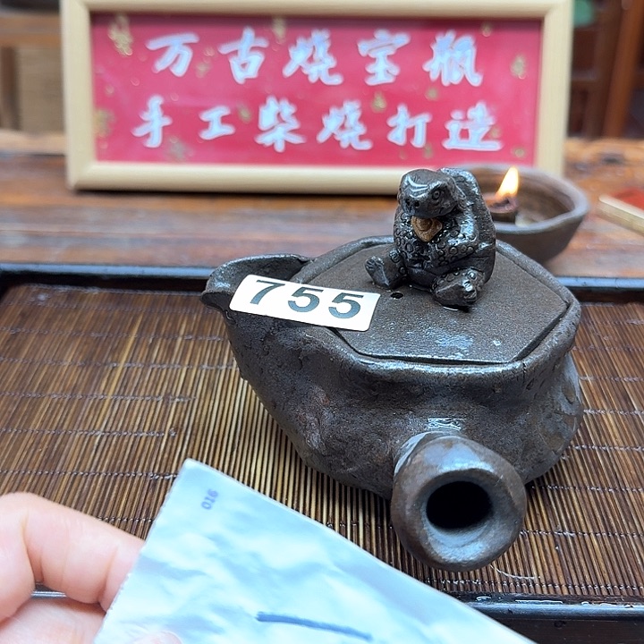 纯手工制作粗陶茶具