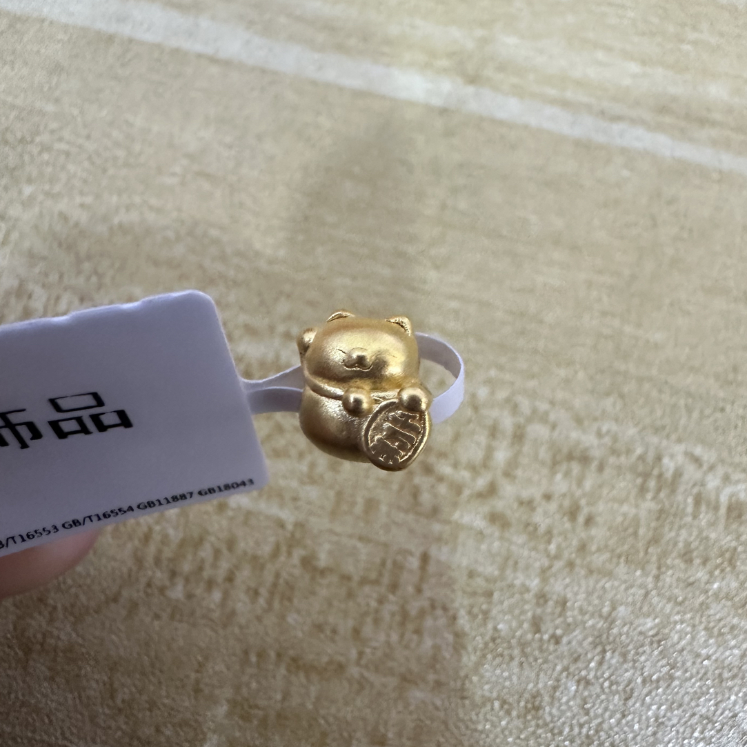 【夏夏专享】足金999 招财猫ZP 0.19 攒金有道