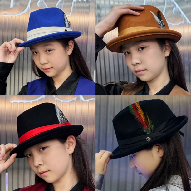 【恩在同款】popping礼帽locking小帽檐比赛帽演出帽爵士帽