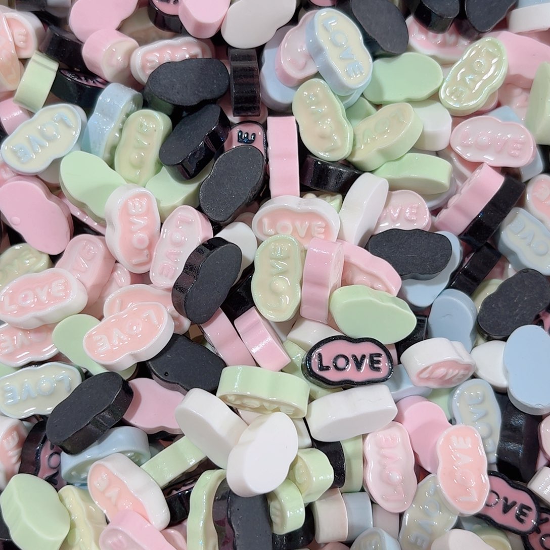 树脂想念（滴油）love字牌100个（混）