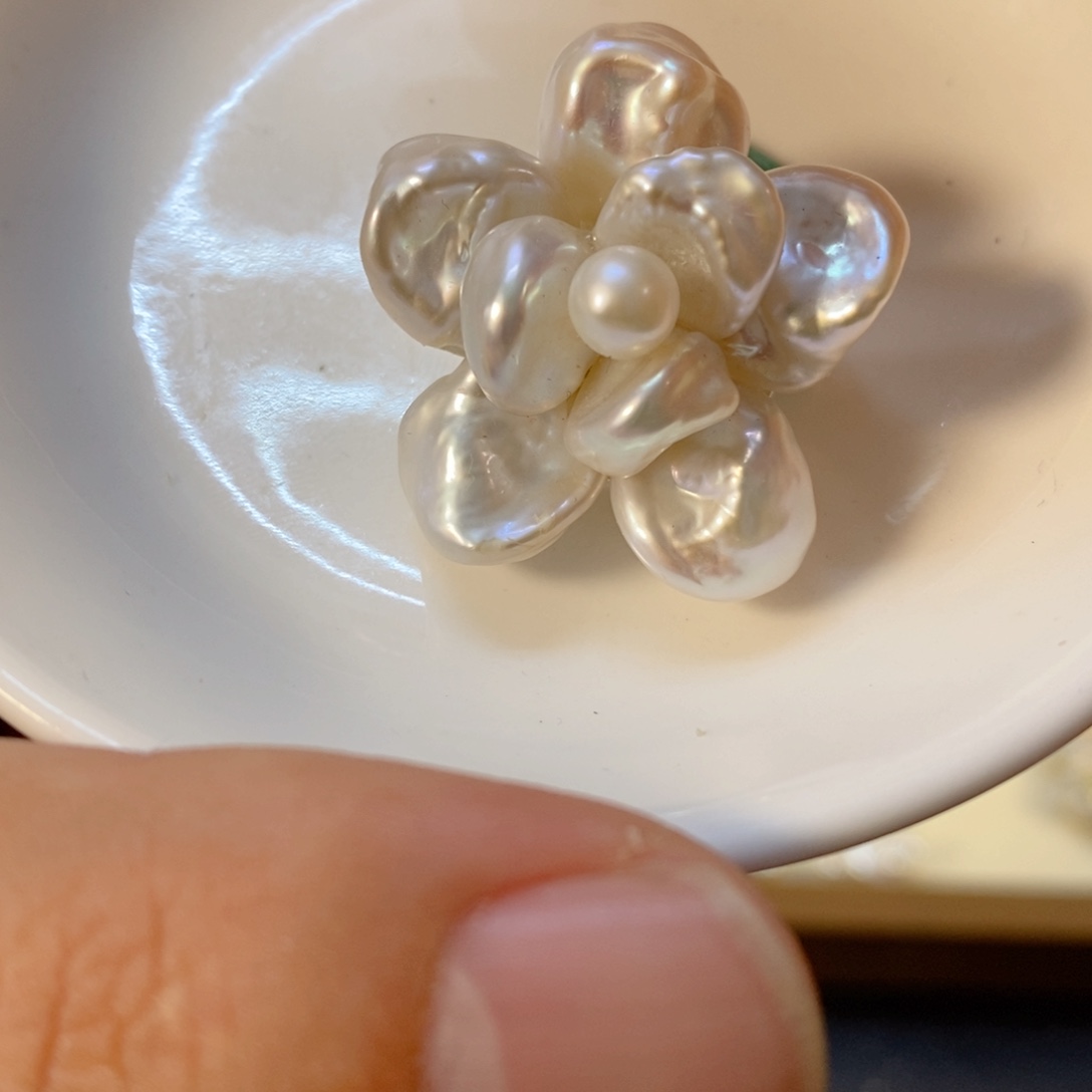 Y****合金淡水珍珠戒指