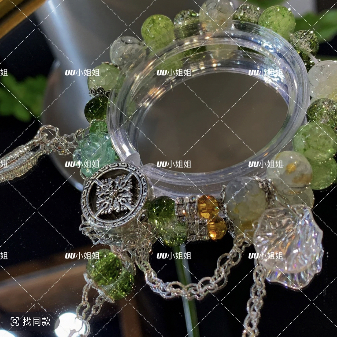 [UU小姐姐]琉璃珠手编手串手链挂件饰品创意DIY推荐