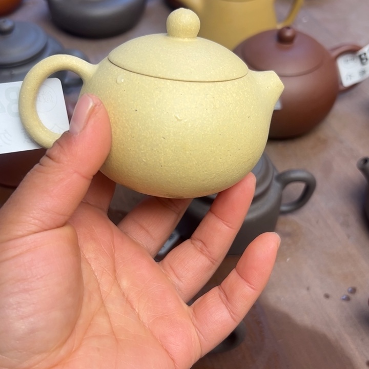 紫砂茶壶本绿半手工150cc瑕疵