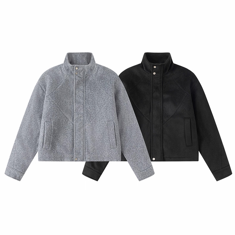 某保269！来自小众品牌！cleanfit毛呢惠灵顿夹棉夹克男女