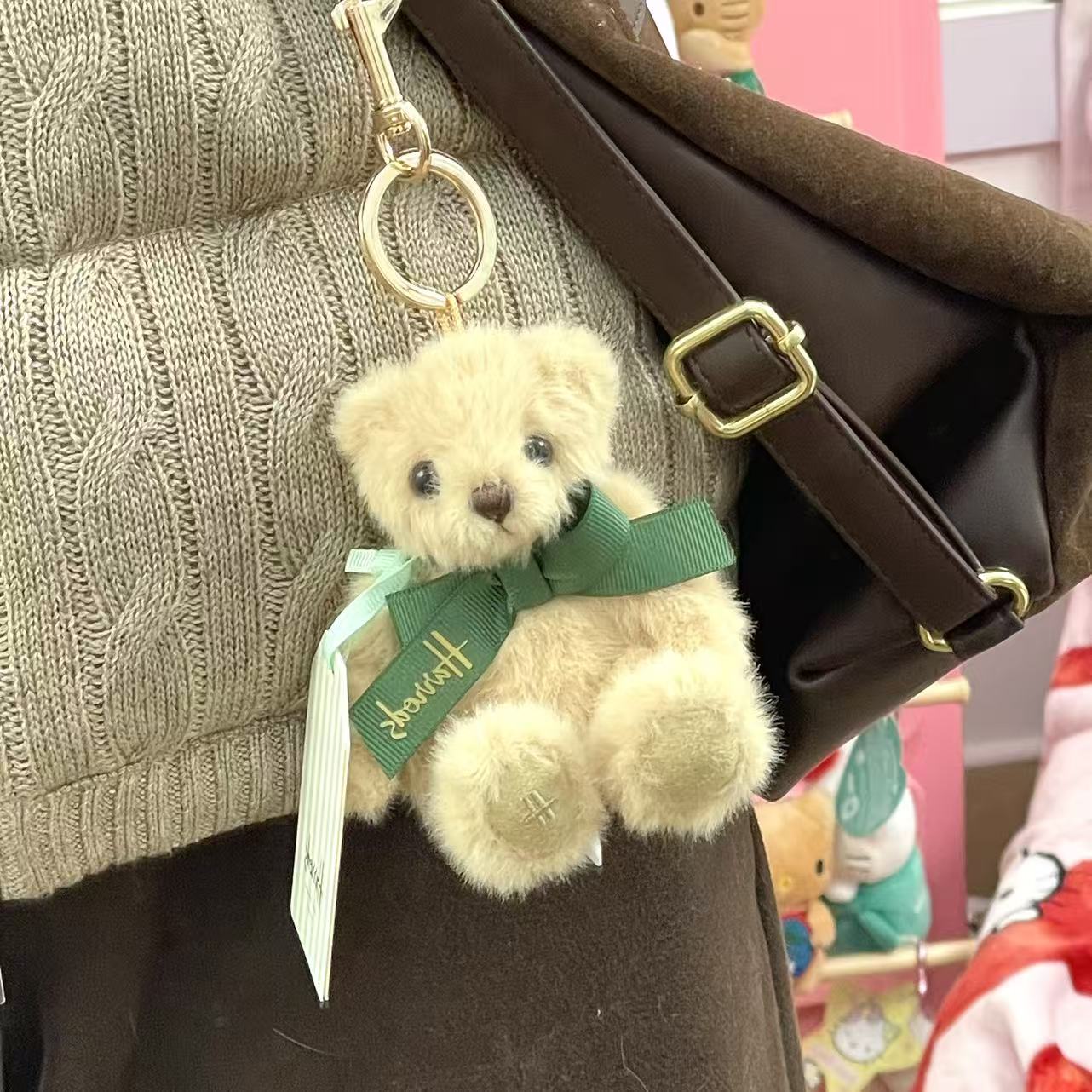 【哈罗德限定】Harrods钥匙扣卫兵熊绿人熊亨利熊西高地挂件