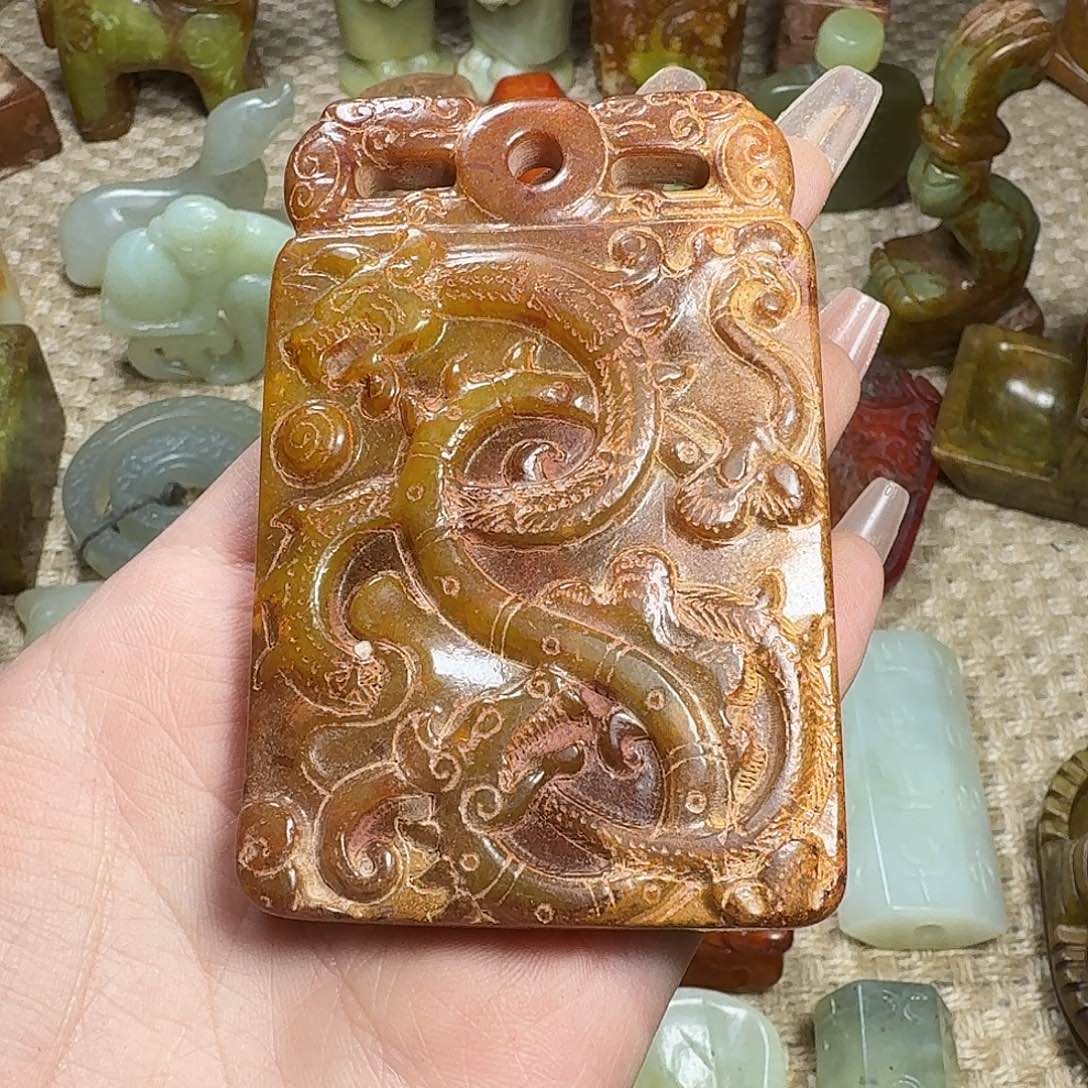 白玉菩提吊坠挂件