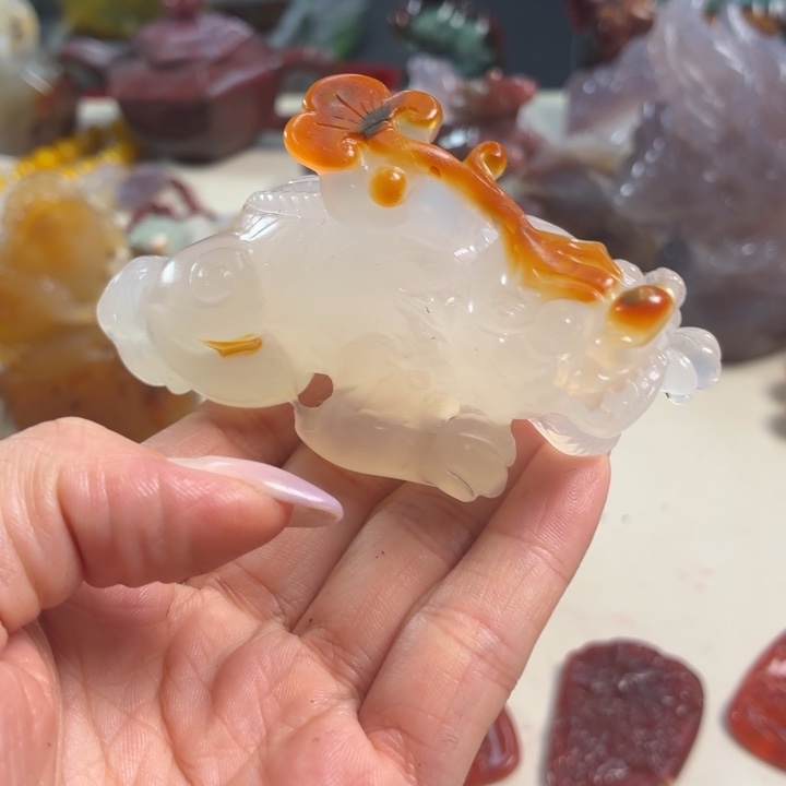 玛瑙/玉髓未镶嵌吊坠(不含链)