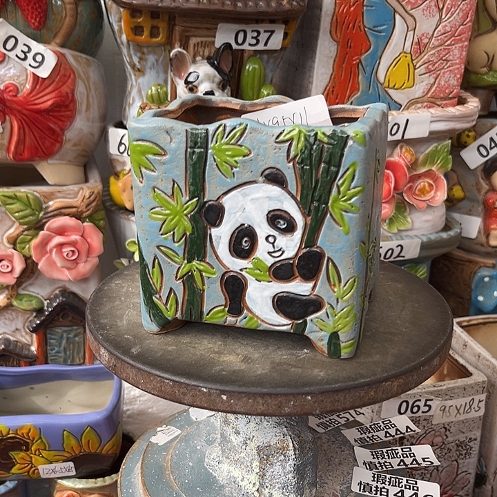粗陶材质多肉花盆
