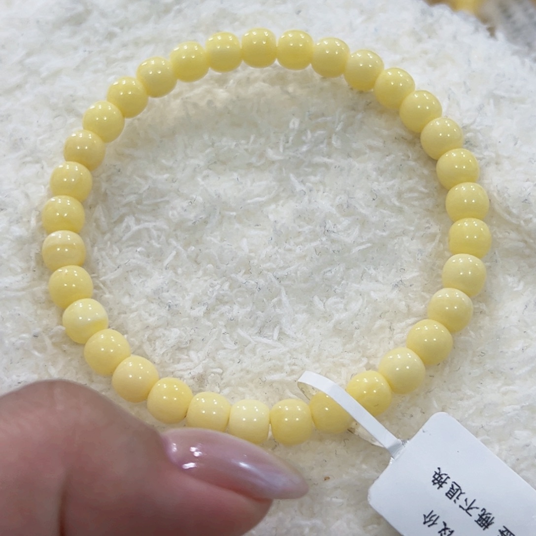蜜蜡手链未镶嵌6m顺色小可爱
