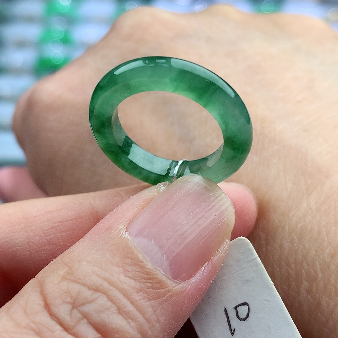 未镶嵌戒指翡翠10号