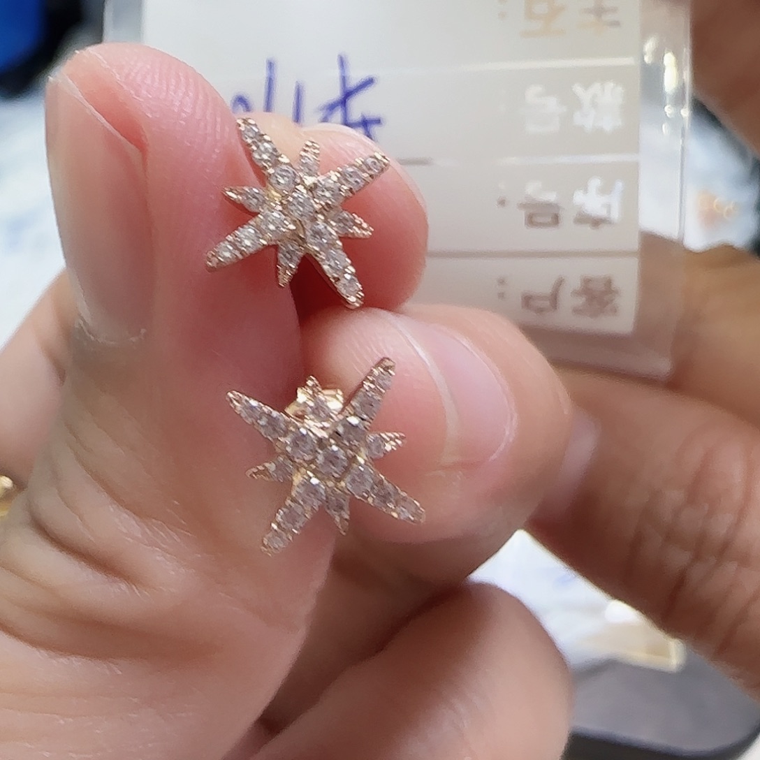 18K金耳饰多样性发货其一