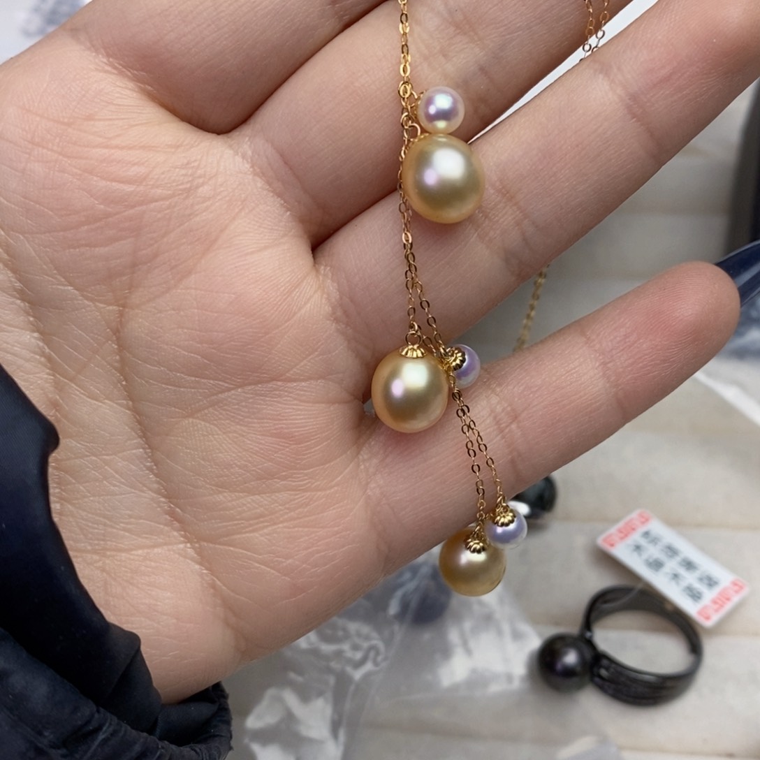 海水珍珠颈饰18K金镶嵌