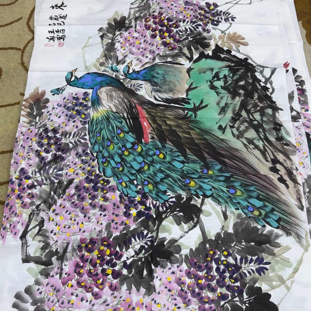 国画王孝华六尺李欣主播