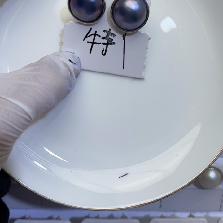 拼合珍珠（马贝珠）耳饰银S925镶嵌?**棉