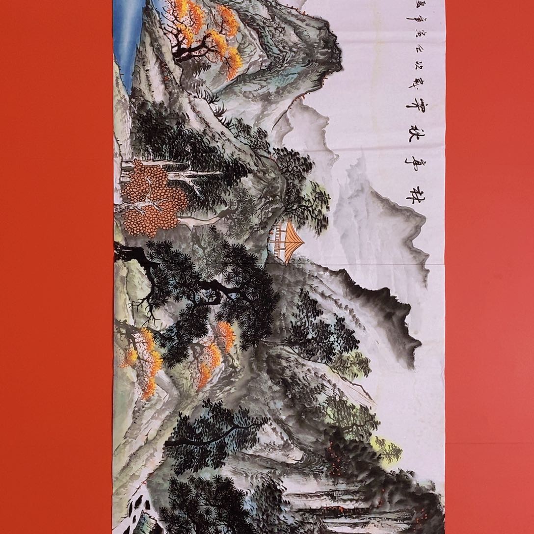 国画山水花鸟国画作品
