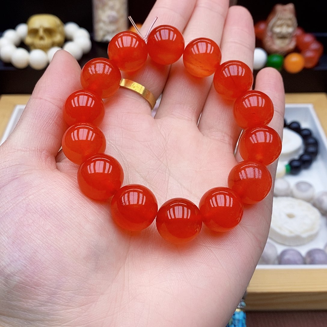 驼骨手串/手链16mm鱼惊石骨