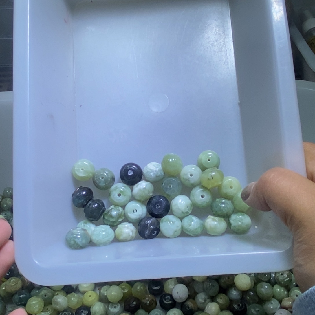 合金蛇纹石玉颈饰191