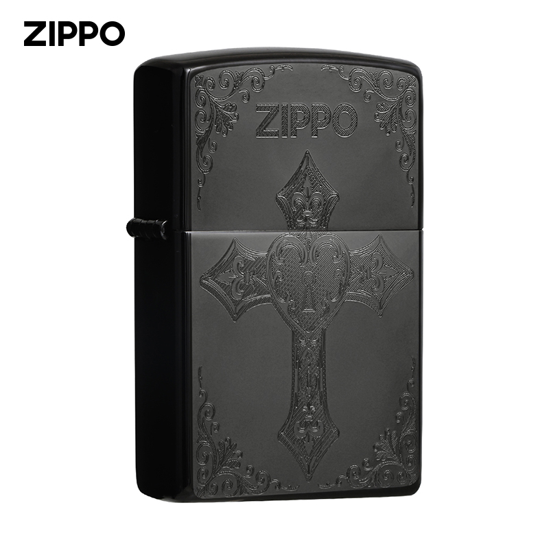 ZIPPO打火机黑曜黑冰防风礼物个性正版经典DYJ1