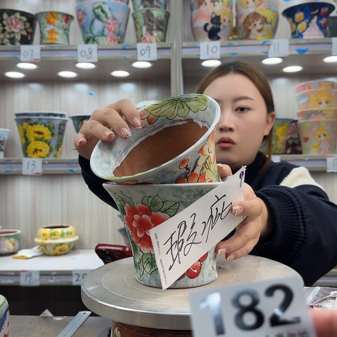 摆件陶花盆瑕疵瑕疵182