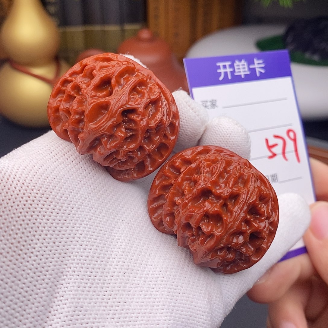 文玩核桃把件42苹果园