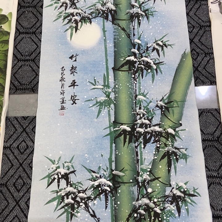 枕书斋画廊的直播间