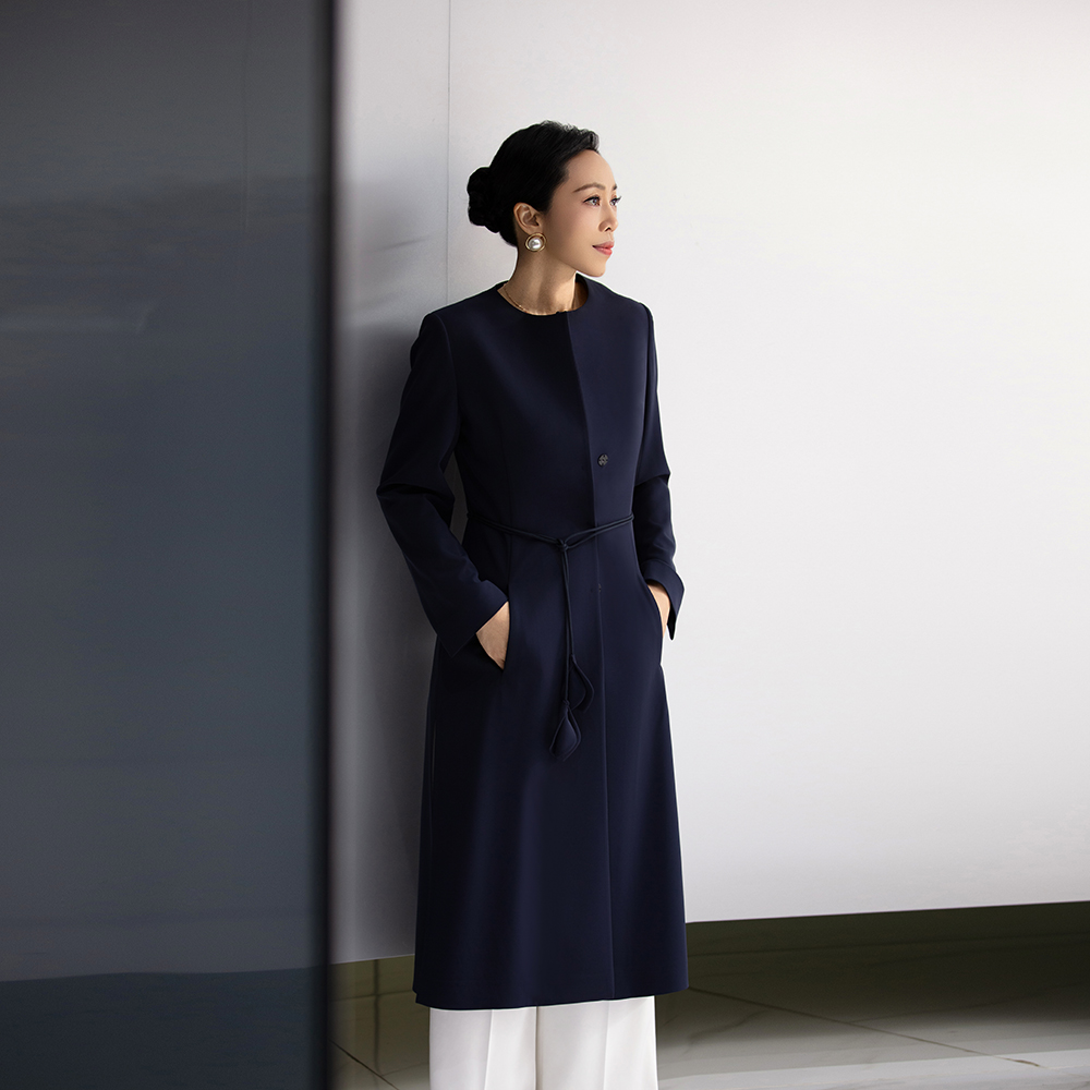 琴老板爱品纱【云黛】设计师轻奢极简风百搭风衣E6SJ627EWQ