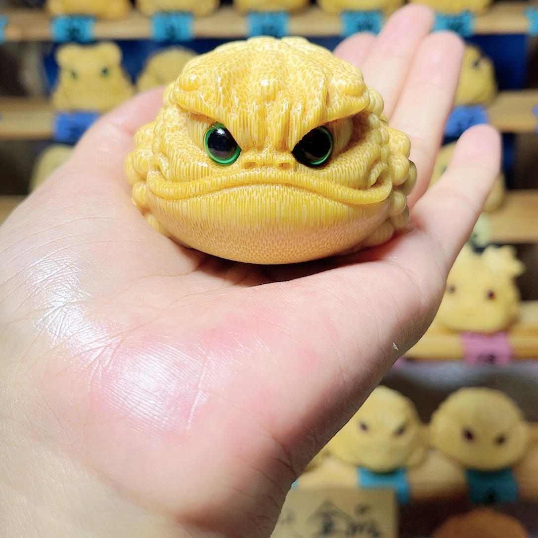 不***抖竹恶霸金蟾带油带刷