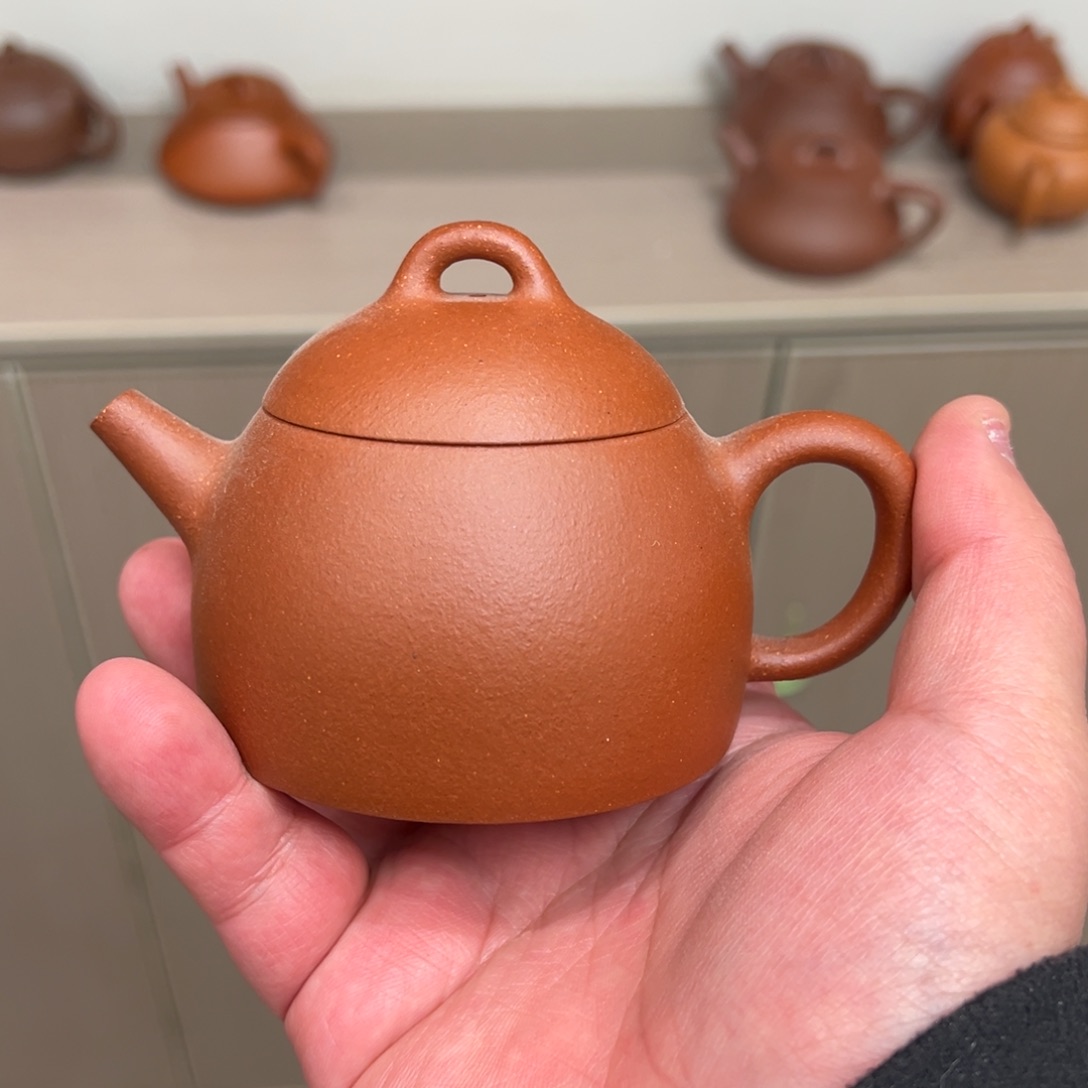茶壶紫砂瑕疵150cc红降坡金权