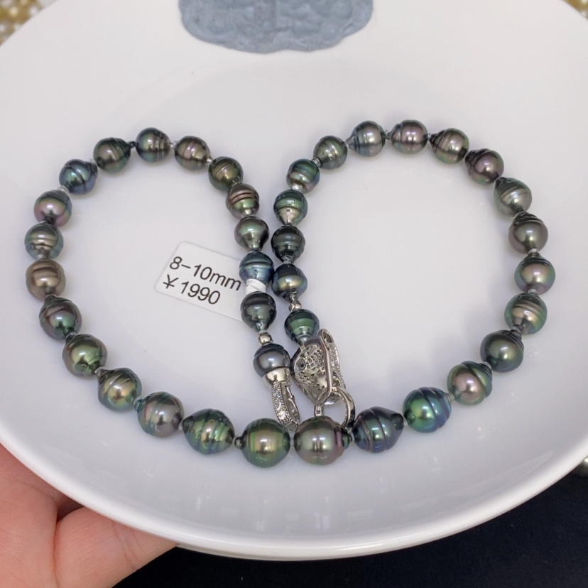 【闪购商品】海水珍珠项链未镶嵌s****e大溪地项链8-10mm燕