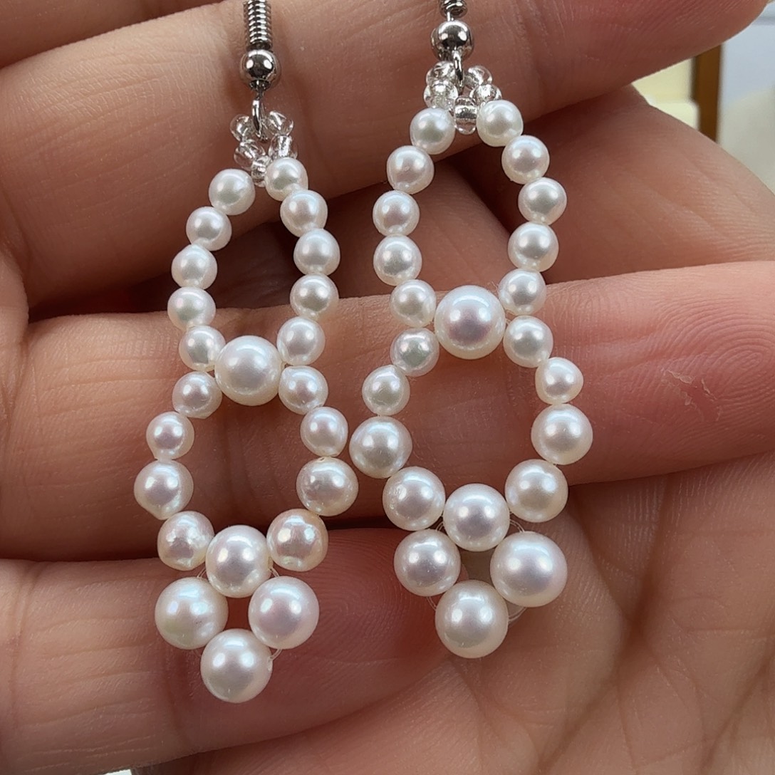 未镶嵌淡水珍珠耳饰