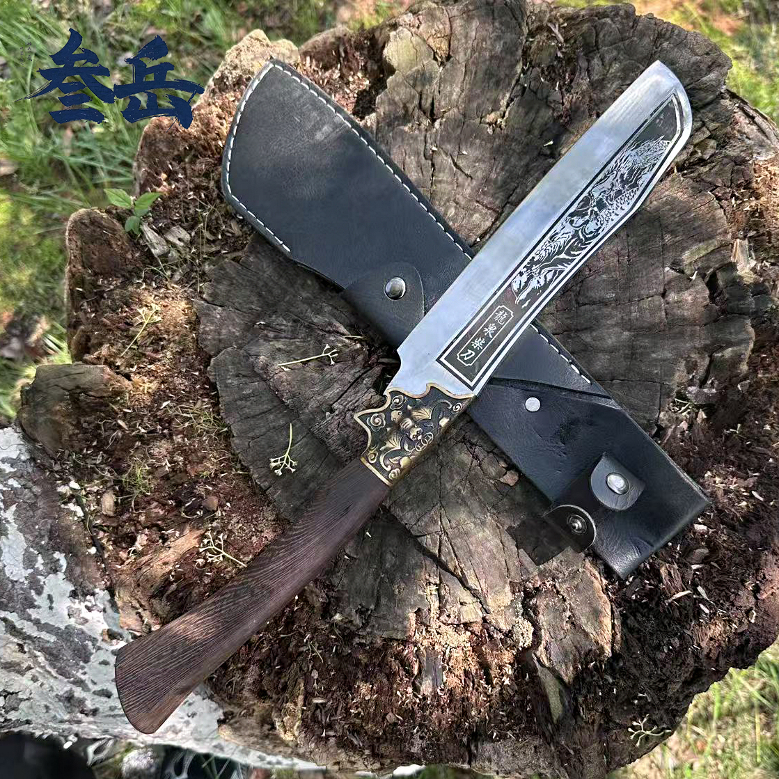 叁岳  一体锻打户外锋利露营丛林探险钓鱼开路农用柴刀