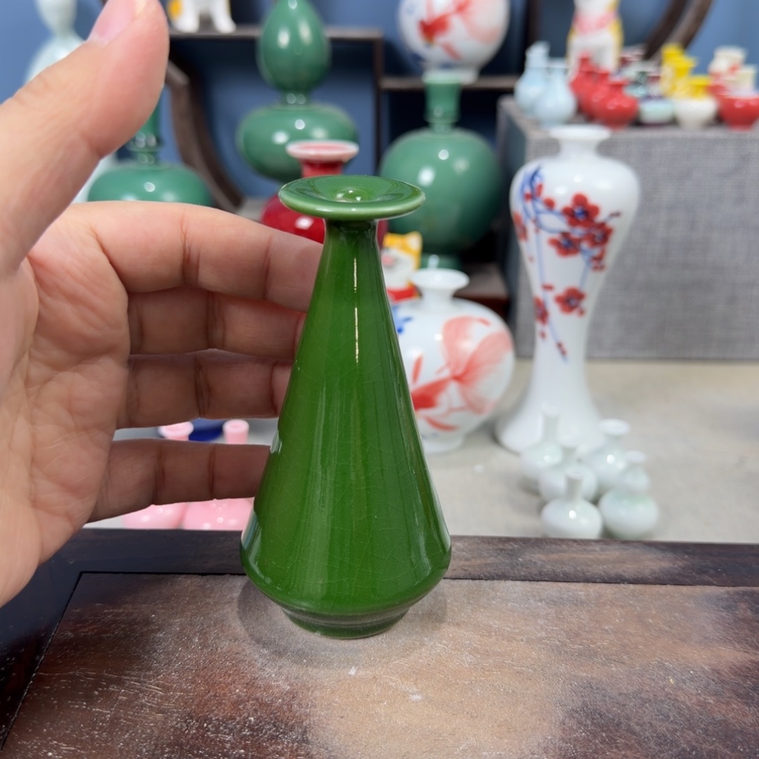 陶瓷手工小花器摆件