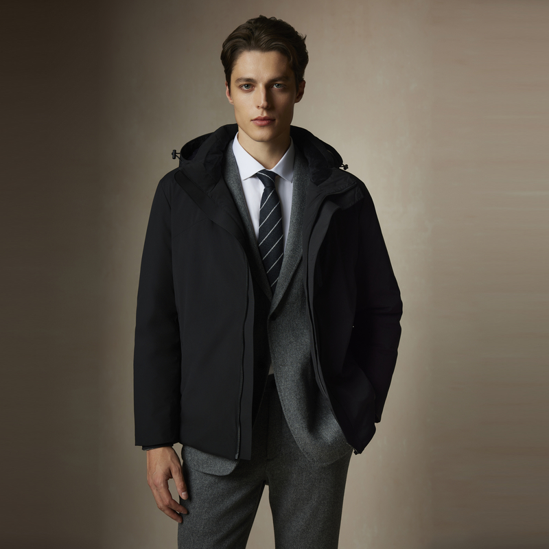 【防水90鹅绒】SCOFIELD男冬新款休闲拆卸连帽保暖羽绒服SMJDE4TK03