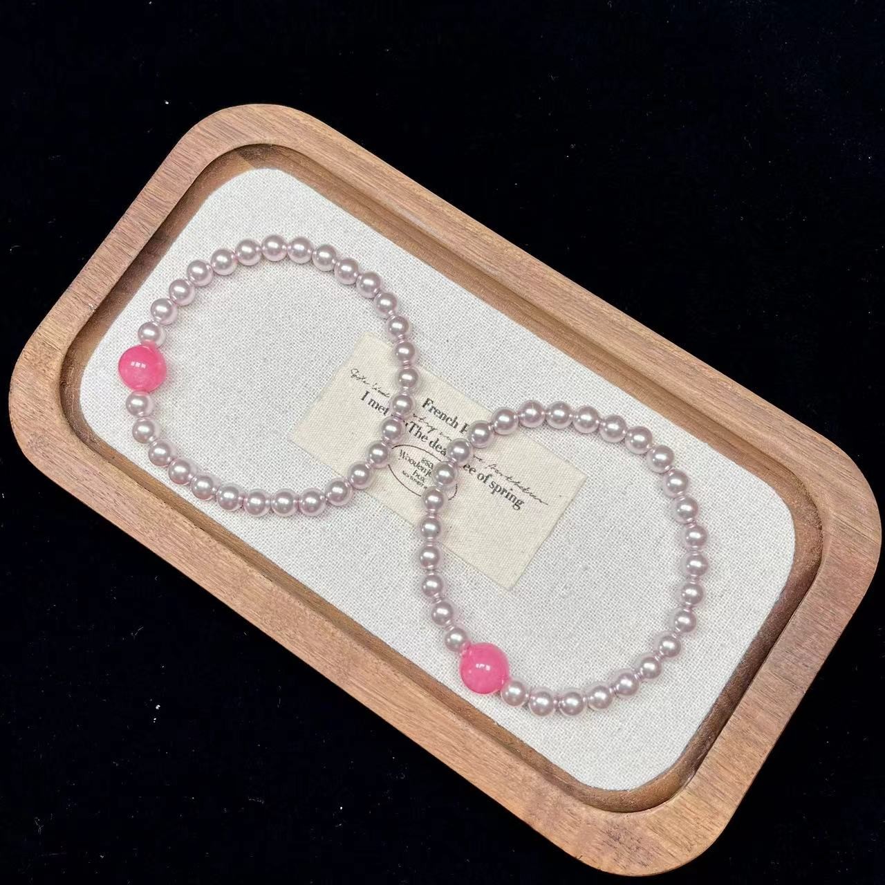 紫色贝贝6mm单圈设计款 天然石默认微瑕 无盒1213