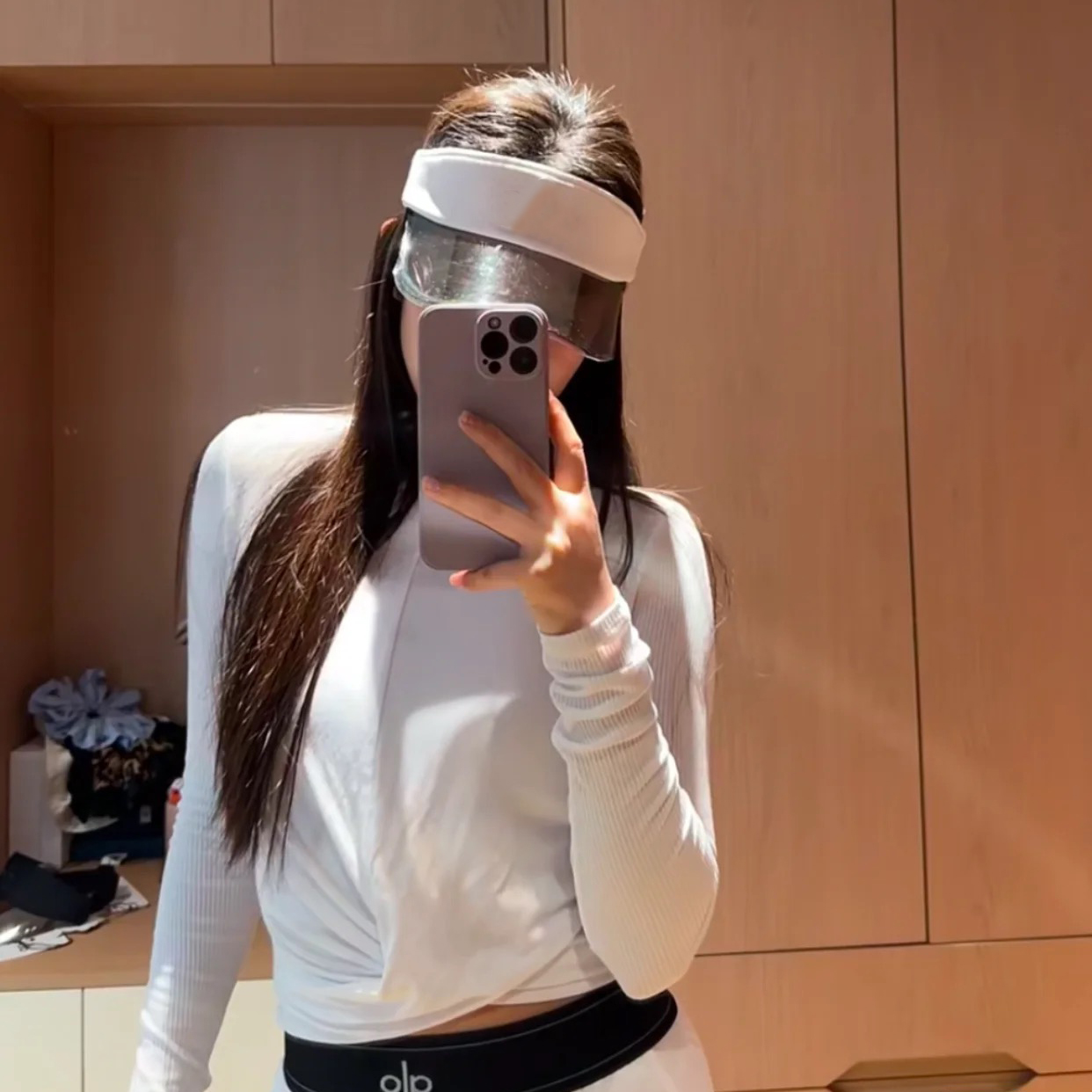 【X-Fairy】A夏日防晒镭射可调节弹力帽带空顶鸭舌帽