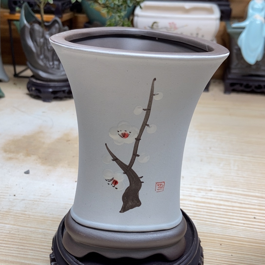 瓷片陶瓷花盆陶瓷艺术