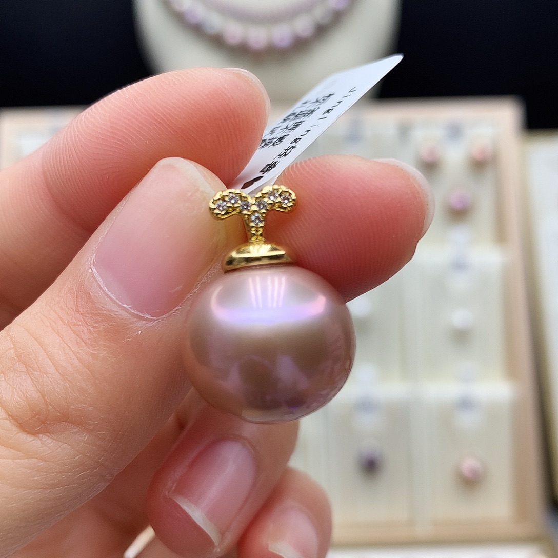 颈饰合金淡水珍珠