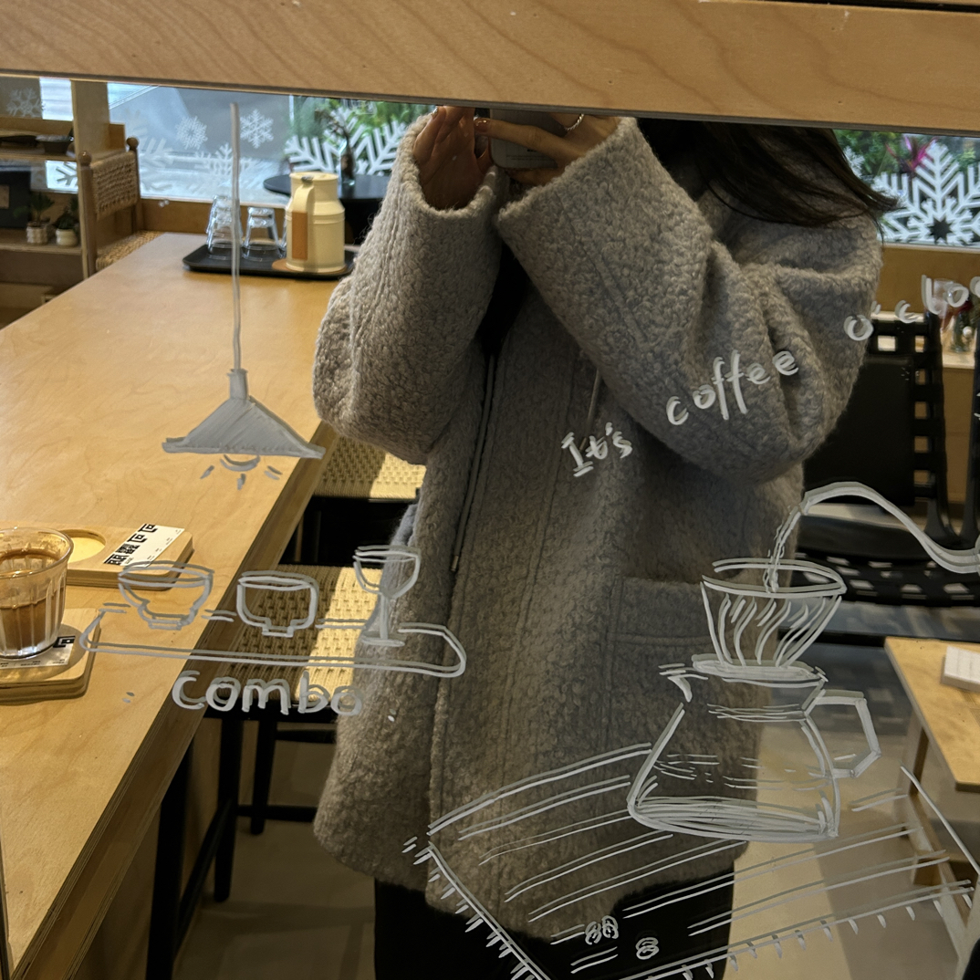 Gardenia | 空栀 “天鹅绒雾”大衣48h退换