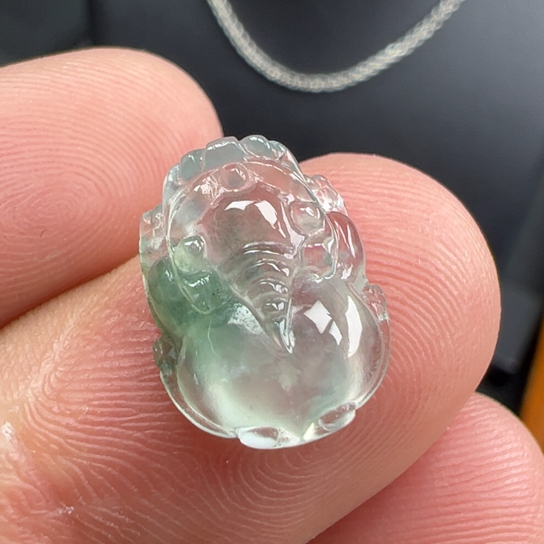 翡翠未镶嵌颈饰貔貅13