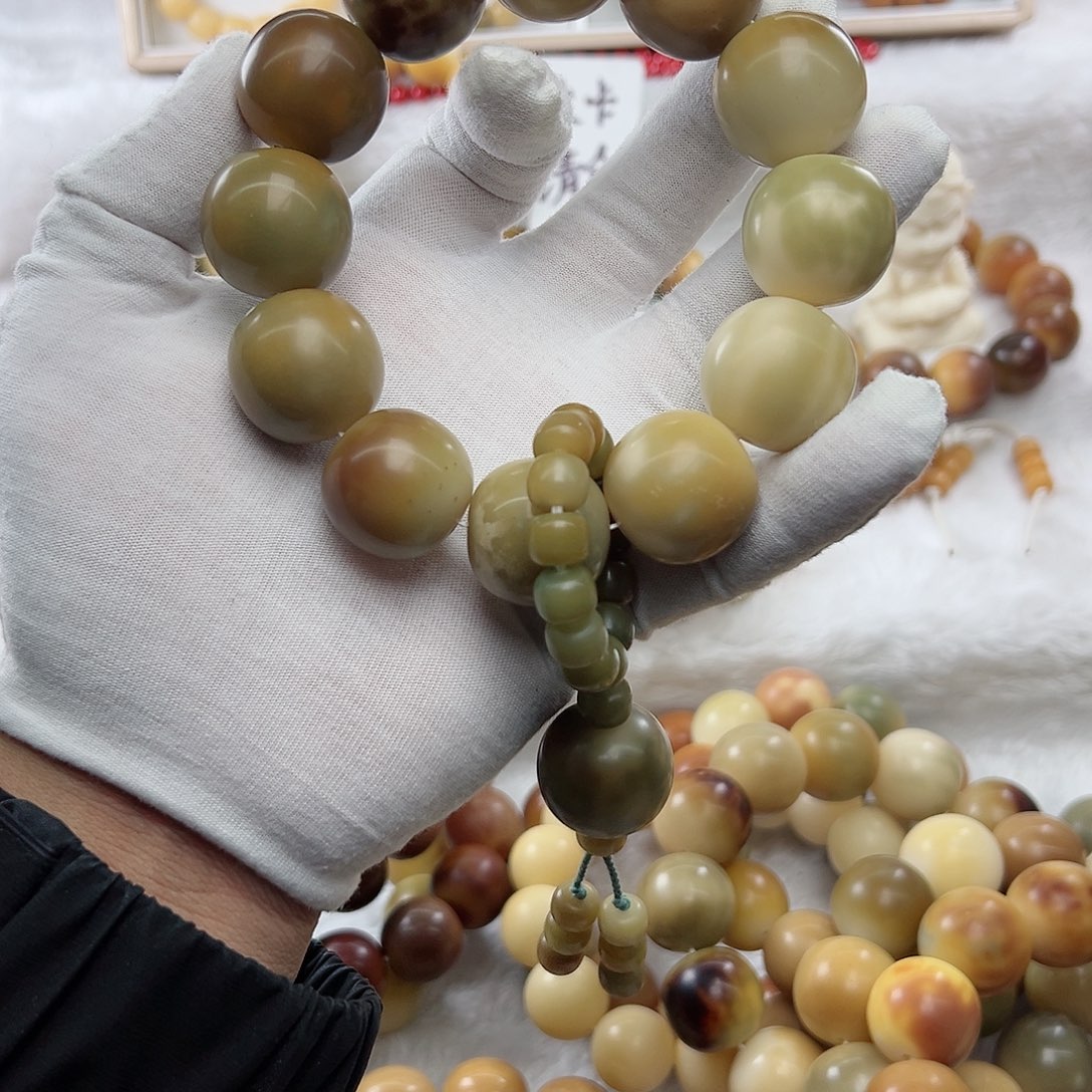 菩提根/象牙果手串孤**尘卡25 干磨瑕疵S30