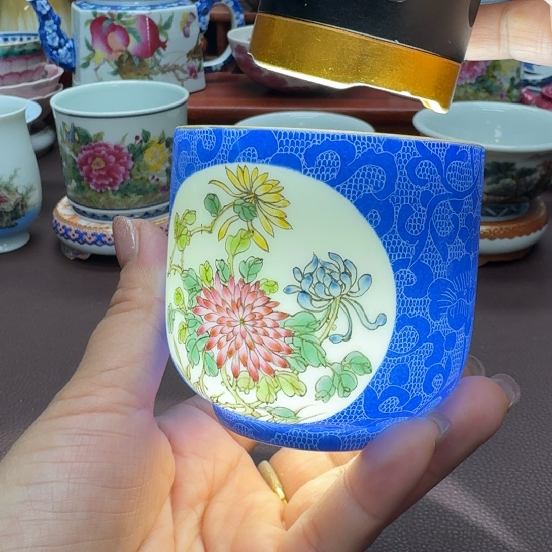 瓷片景德镇仿古手工制作精品展示