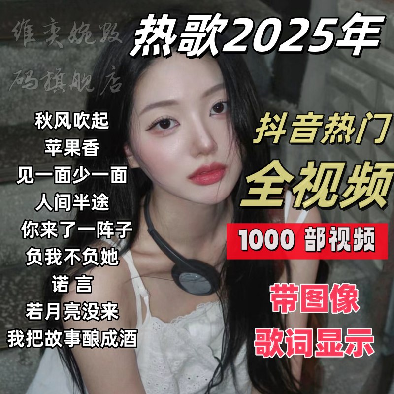 全视频车载U盘音乐2025抖音热门新歌曲视频MV伤感高清MP4无损 DJ